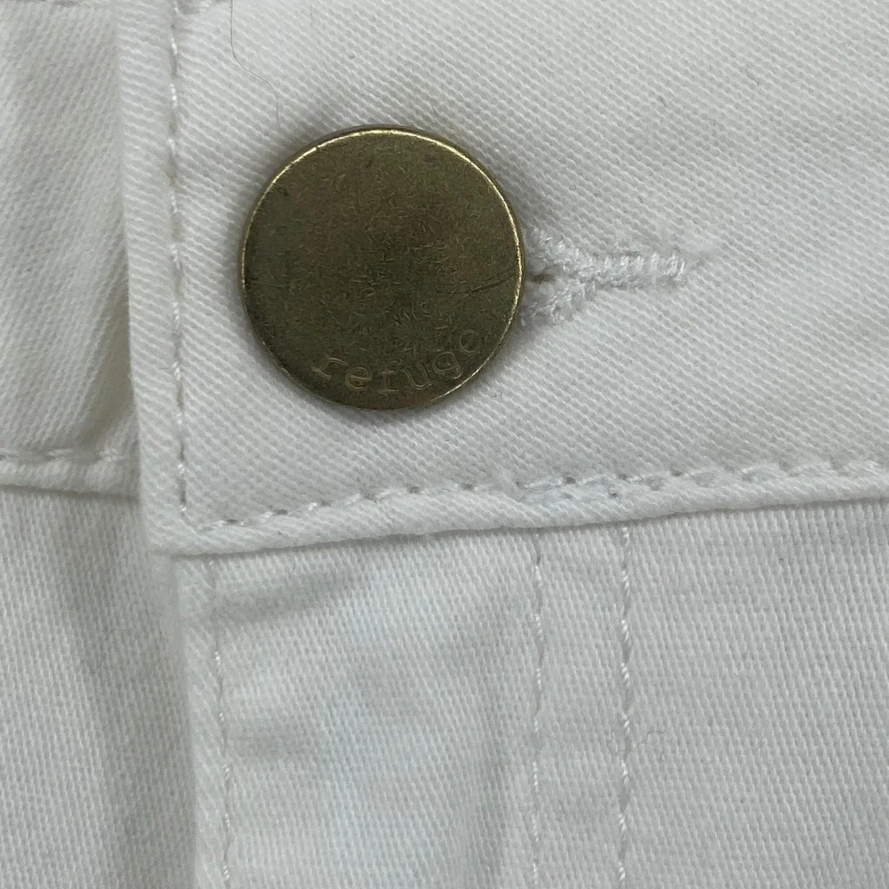 Refuge Womens White Skinny Jeans Size 10 Stretch Denim Pants - Picture 3 of 5